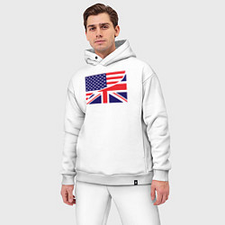Мужской костюм оверсайз США и Великобритания, цвет: белый — фото 2