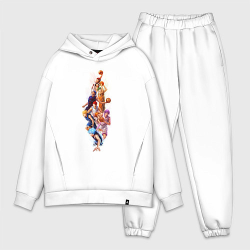 Мужской костюм оверсайз Баскетбол Куроко Тайга Кагами / Белый – фото 1