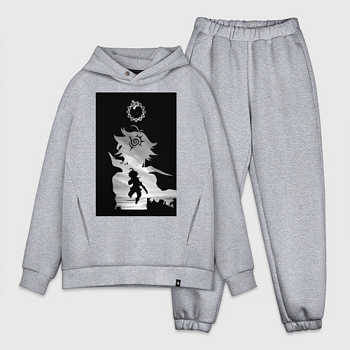 Мужской костюм оверсайз Семь смертных грехов Мелиодас / Меланж – фото 1