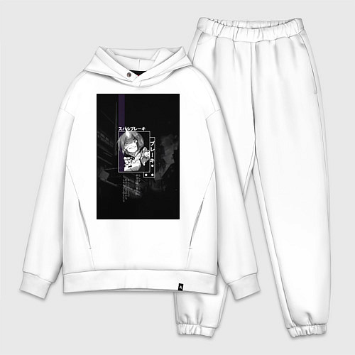 Мужской костюм оверсайз Горничная Рем / Белый – фото 1