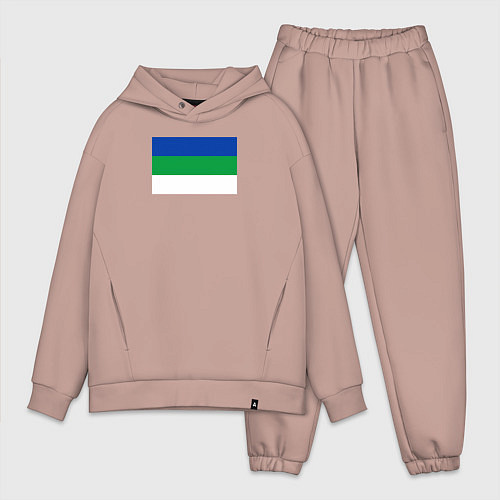 Мужской костюм оверсайз Флаг Коми / Пыльно-розовый – фото 1