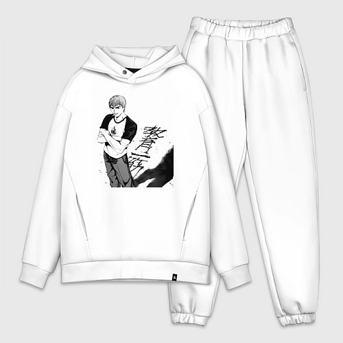 Мужской костюм оверсайз Эйкити Онидзука учитель / Белый – фото 1