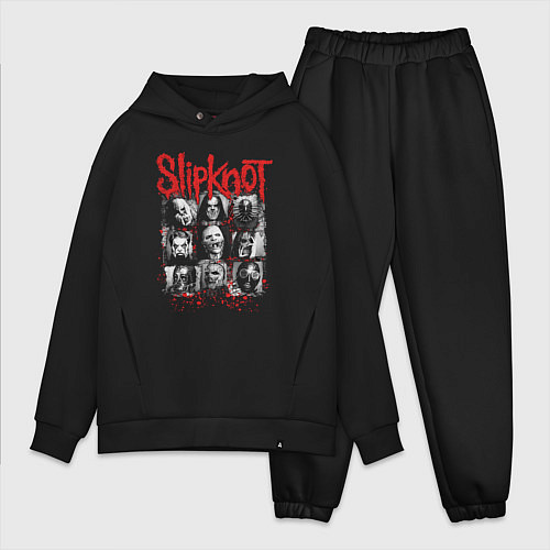 Мужской костюм оверсайз Slipknot rock band / Черный – фото 1