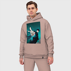 Мужской костюм оверсайз Моб Психо 100 Шигэо Кагэяма, цвет: пыльно-розовый — фото 2