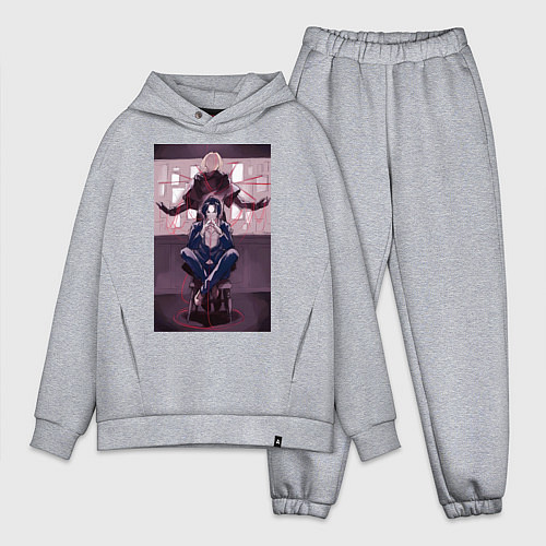 Мужской костюм оверсайз Патриотизм Луис Джеймс Мориарти / Меланж – фото 1