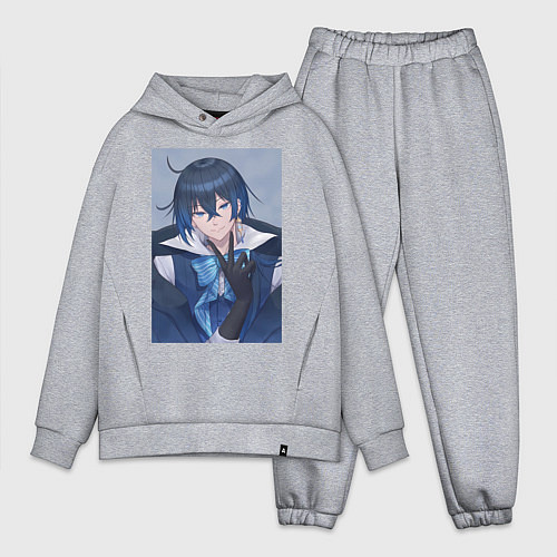 Мужской костюм оверсайз Ванитас в костюме / Меланж – фото 1