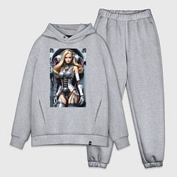 Мужской костюм оверсайз Cyber sexy Barbie - ai art fantasy, цвет: меланж