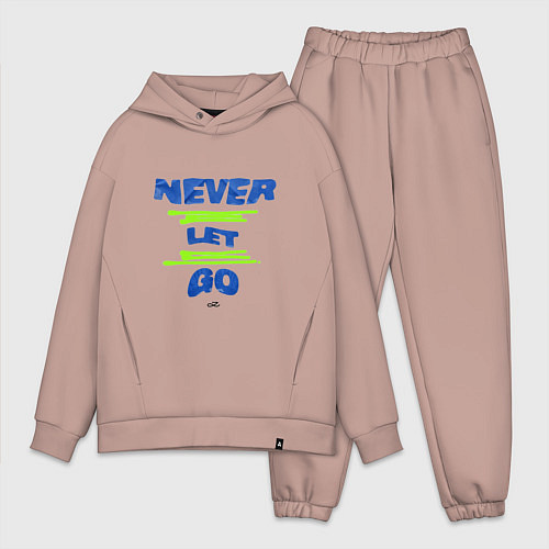 Мужской костюм оверсайз Never Let Go Jungkook / Пыльно-розовый – фото 1