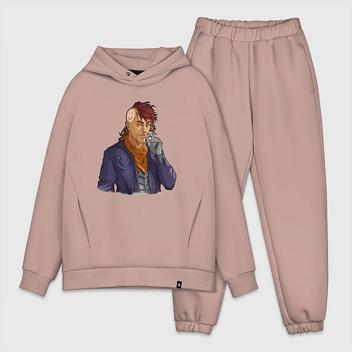 Мужской костюм оверсайз Randy Random - RimWorld / Пыльно-розовый – фото 1