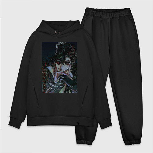 Мужской костюм оверсайз Хуа Чен арт Благословение Небожителей / Черный – фото 1