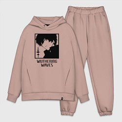 Мужской костюм оверсайз WuWa rover, цвет: пыльно-розовый