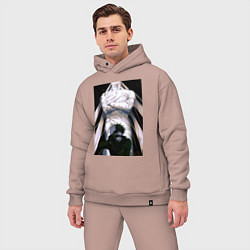 Мужской костюм оверсайз Магическая битва Мэгуми Фусигуро холодный юноша, цвет: пыльно-розовый — фото 2