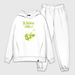 Мужской костюм оверсайз Футбол - моя любимая игра, цвет: белый