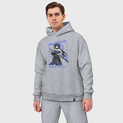 Мужской костюм оверсайз Yangyang - Wuthering Waves, цвет: меланж — фото 2