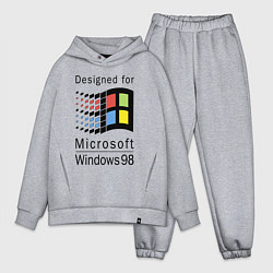 Мужской костюм оверсайз Разработанный для windows 98, цвет: меланж