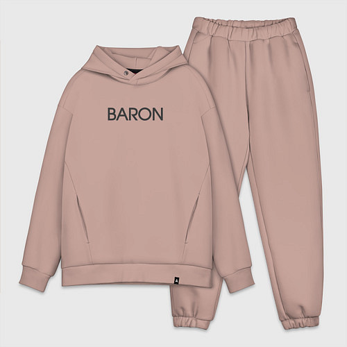 Мужской костюм оверсайз Baron барон / Пыльно-розовый – фото 1