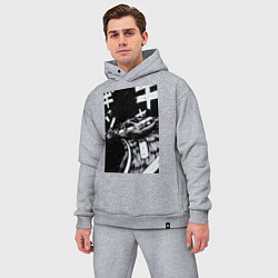 Мужской костюм оверсайз Гонки манга, цвет: меланж — фото 2