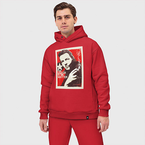 Мужской костюм оверсайз Joe Strummer of the Clash / Красный – фото 3