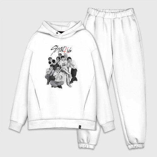 Мужской костюм оверсайз Stray Kids 6th Anniversary / Белый – фото 1
