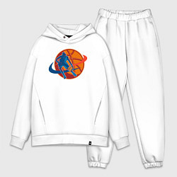 Мужской костюм оверсайз Basket mood, цвет: белый