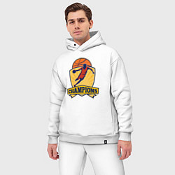 Мужской костюм оверсайз Champion basketball, цвет: белый — фото 2