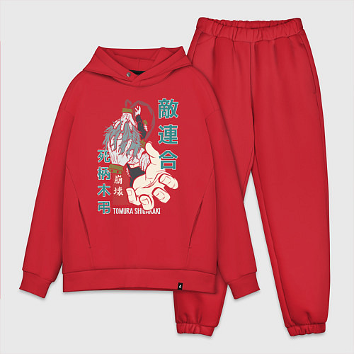Мужской костюм оверсайз Моя геройская академия Shigaraki Tomura / Красный – фото 1
