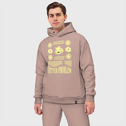 Мужской костюм оверсайз Монро - Better Problem Streetwear, цвет: пыльно-розовый — фото 2
