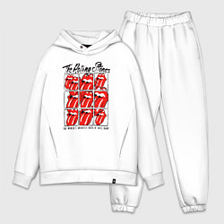 Мужской костюм оверсайз The Rolling Stones greatest band, цвет: белый