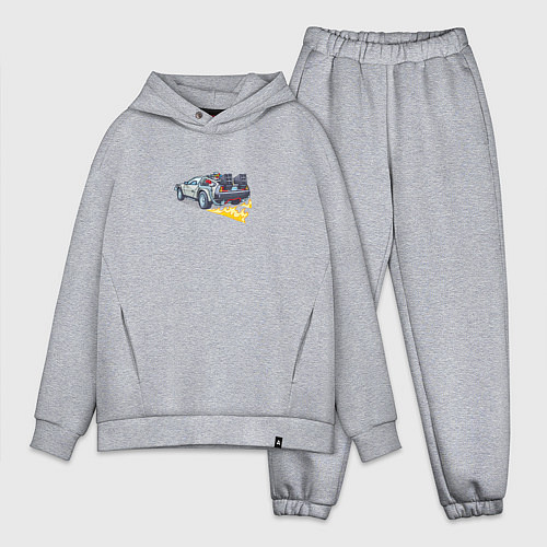 Мужской костюм оверсайз SN -назад в будущее / Меланж – фото 1