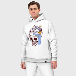 Мужской костюм оверсайз Dead camper, цвет: белый — фото 2