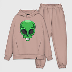 Мужской костюм оверсайз Green skeletor