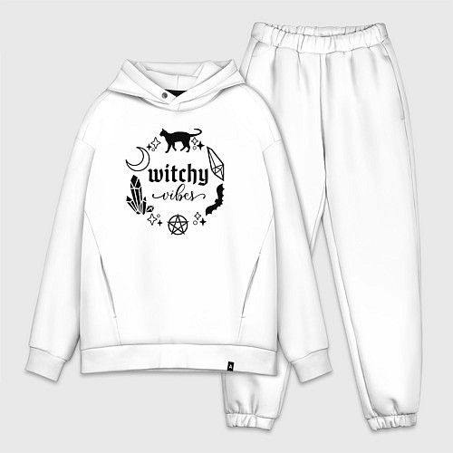 Мужской костюм оверсайз Witchy vibes / Белый – фото 1