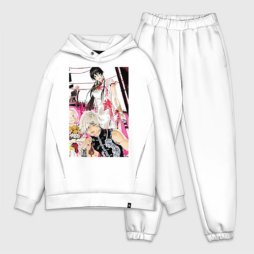 Мужской костюм оверсайз Адский рай Габимару арт / Белый – фото 1