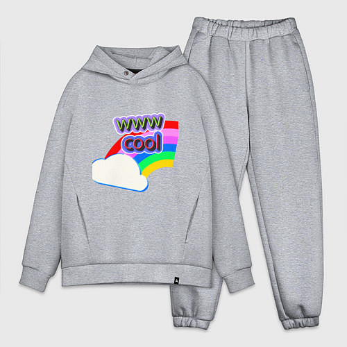 Мужской костюм оверсайз Rainbow Vibes / Меланж – фото 1