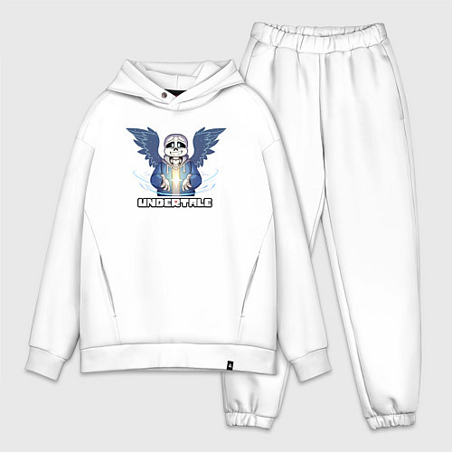 Мужской костюм оверсайз Undertale Санс / Белый – фото 1