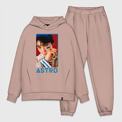 Мужской костюм оверсайз Astro Ли Дон Мин, цвет: пыльно-розовый