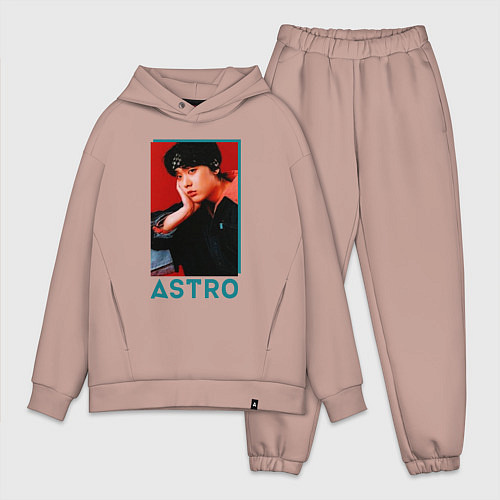 Мужской костюм оверсайз Astro Юн Сан Ха / Пыльно-розовый – фото 1