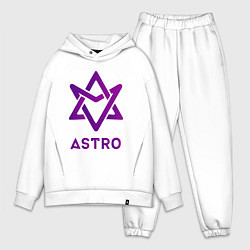 Мужской костюм оверсайз Звезда Astro, цвет: белый