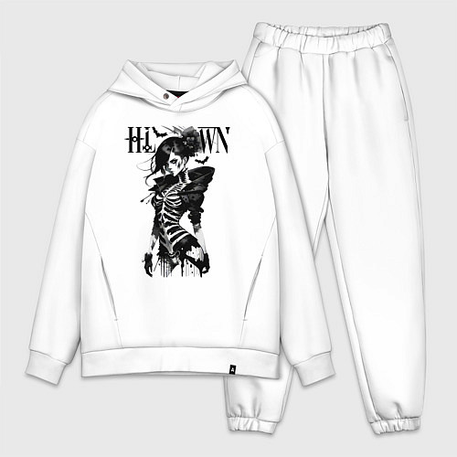 Мужской костюм оверсайз Обворожительная ведьма - хэллоуин / Белый – фото 1