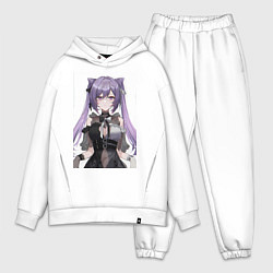 Мужской костюм оверсайз Genshin Impact Кэцин, цвет: белый