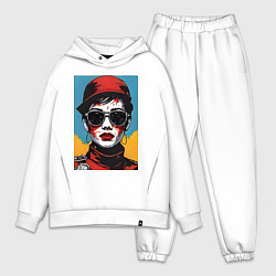 Мужской костюм оверсайз Девушка арт портрет