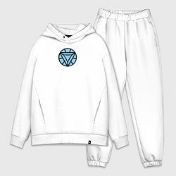 Мужской костюм оверсайз Реактор Железного человека, цвет: белый