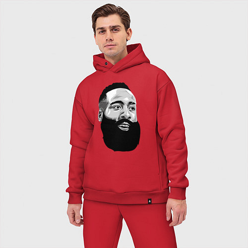 Мужской костюм оверсайз James Harden / Красный – фото 3