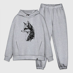 Мужской костюм оверсайз Лис-андроид, цвет: меланж