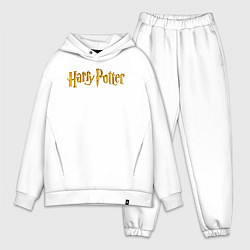 Мужской костюм оверсайз Harry Potter golden logo