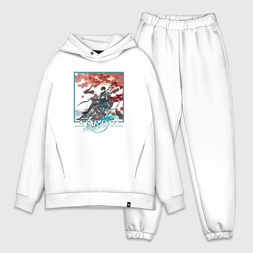 Мужской костюм оверсайз Дань Хэн / Белый – фото 1