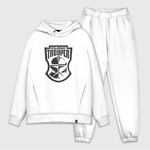 Мужской костюм оверсайз Clone trooper / Белый – фото 1