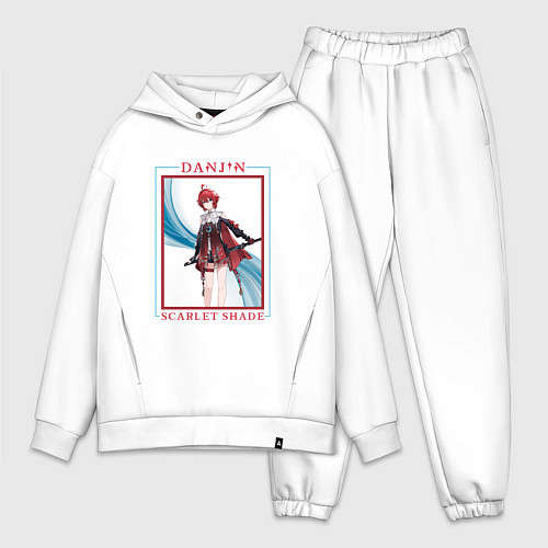 Мужской костюм оверсайз Danjin Scarlet Shade / Белый – фото 1