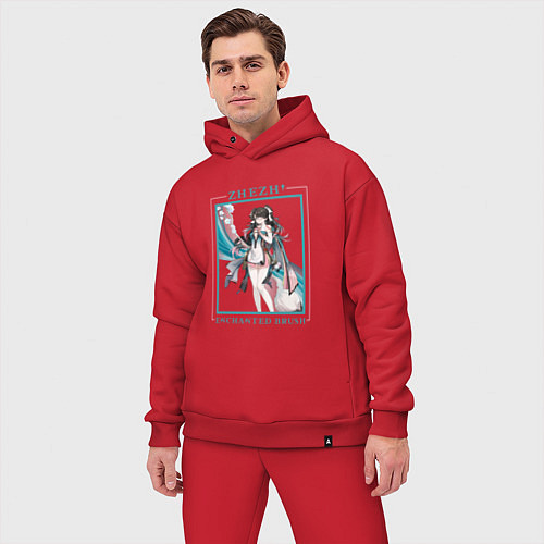 Мужской костюм оверсайз Zhezhi Enchanted Brush / Красный – фото 3