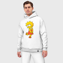 Мужской костюм оверсайз Lisa Simpson, цвет: белый — фото 2